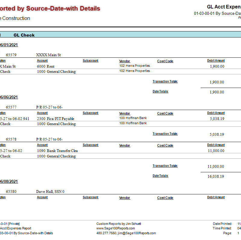 01-03-00-01 GL Acct Expenses Report By Source-Date-with Details