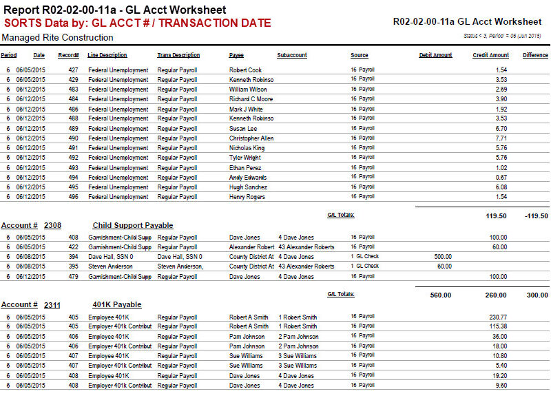 02-02-00-11 G/L Account Worksheet